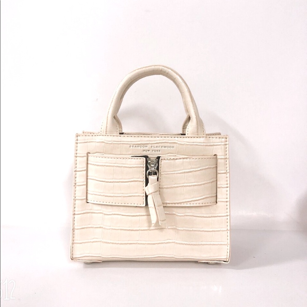 BRANDON BLACKWOOD KUEI CREAM CROC PRINT